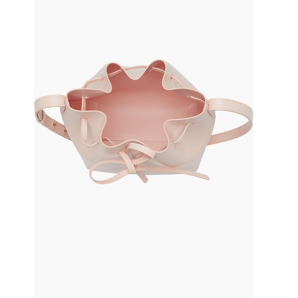 Mansur Gavriel Mini Saffiano Leather Bucket Bag DAHLIA - Picture 4 of 6